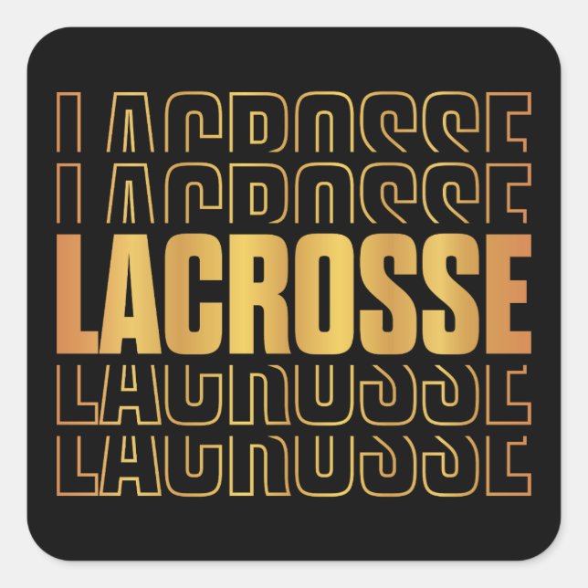 Lacrosse Text Stickers (Front)