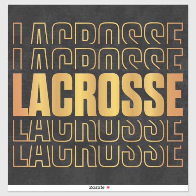 Lacrosse Text Vinyl Sticker (Sheet)