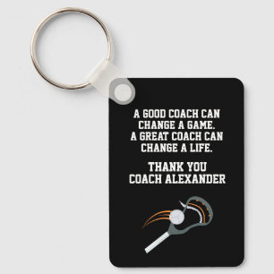 Lacrosse Thank You Coach Key Ring