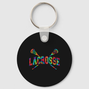Lacrosse Tie-dye Crossed Sticks Cool Lax Gear Boys Key Ring