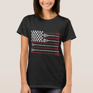 Lacrosse USA Flag Lax T-Shirt