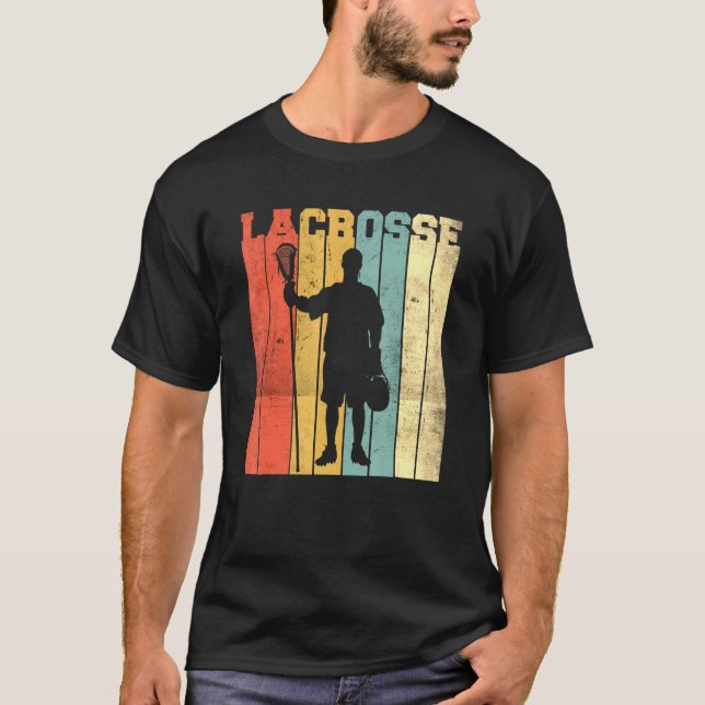 Lacrosse Vintage Retro 1 T-Shirt (Front)