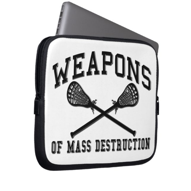 Lacrosse Weapons Laptop Sleeve (Front Right)