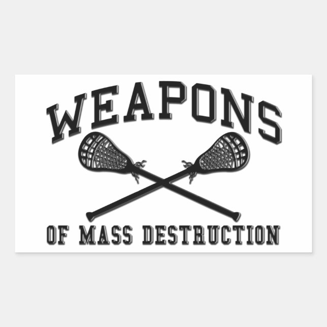Lacrosse Weapons of Mass Destruction Stickers (Front)