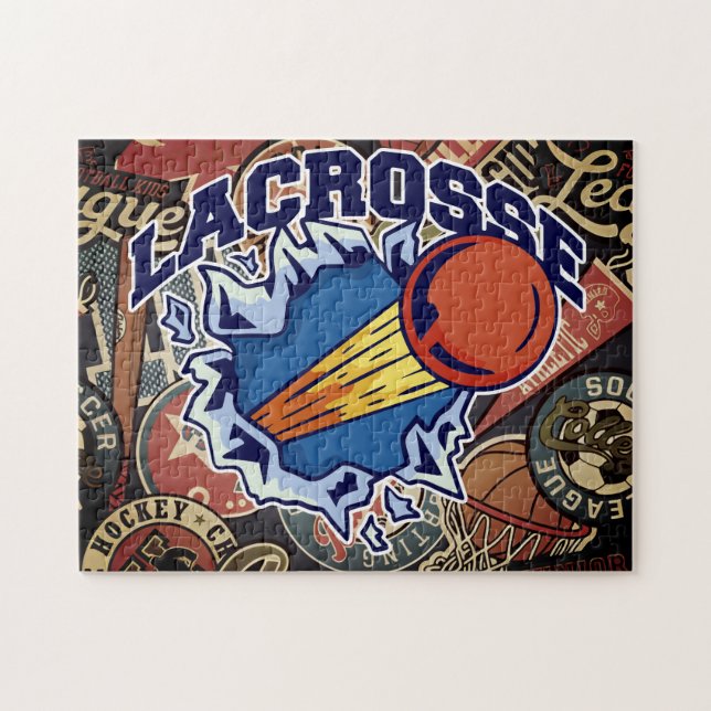 Lacrosse Wild Jigsaw Puzzle (Horizontal)