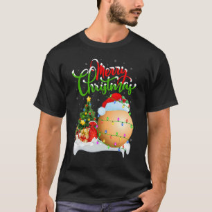 Lacrosse   Xmas Decorations Santa Lacrosse Christm T-Shirt