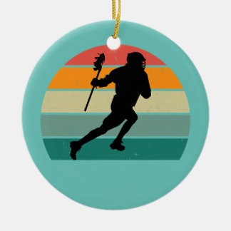 Lacrosser Lacrosse Stick Protective Goal Ball Ceramic Tree Decoration