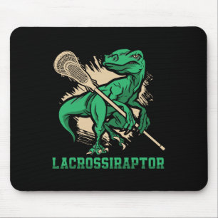 Lacrossiraptor Lacrosse Player Lax Lover Sport Din Mouse Mat