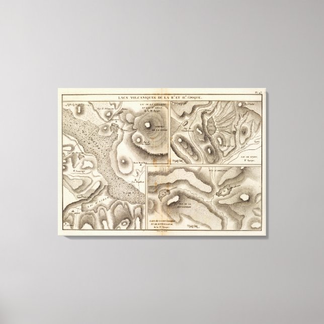 Lacs volcaniques canvas print (Front)