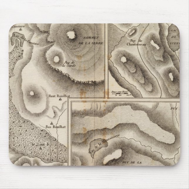 Lacs volcaniques mouse mat (Front)