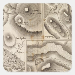 Lacs volcaniques square sticker