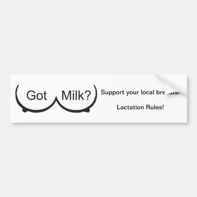 Lactation Bumper Sticker (Front)