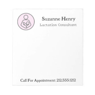 Lactation Consultant Breastfeeding Baby Notepad