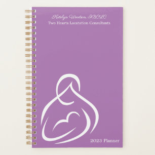 Lactation Consultant Breastfeeding Purple 2023 Planner