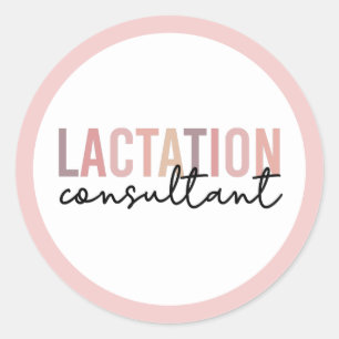 Lactation Consultant IBCLC Breastfeeding Counsello Classic Round Sticker
