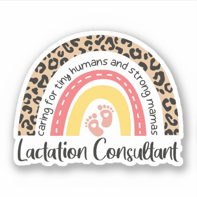 Lactation Consultant Leopard Rainbow Breastfeeding (Front)