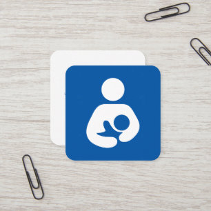 Lactation Consultant Symbol Square Business Card