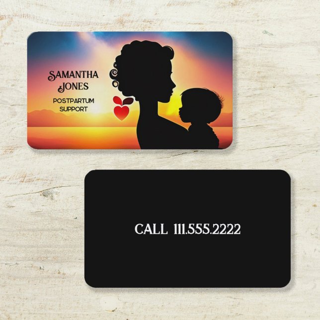 Lactation Consultant Teal Doula Business Card (Lactation)