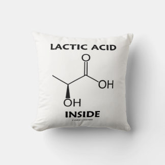 Lactic Acid Inside Chemistry Molecule Cushion