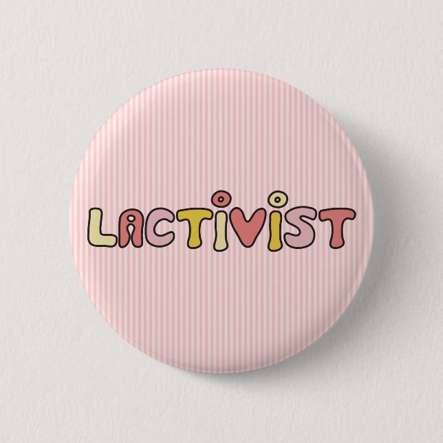 Lactivist 6 Cm Round Badge (Front)