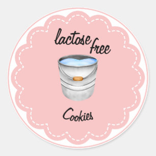 Lactose Free Cookies  Classic Round Sticker