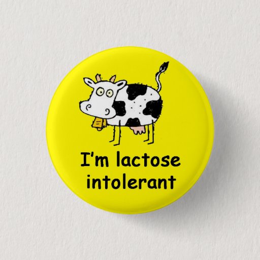 Image of Lactose Intolerance Allergy Alert 3 Cm Round Badge