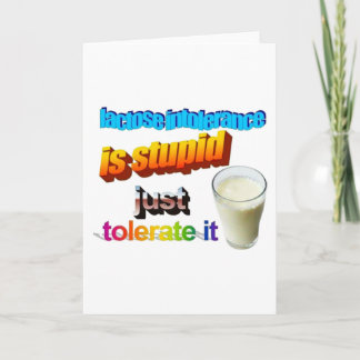 Lactose Intolerance Card