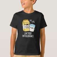 Lactose Intolerance Funny Milk Pun Dark BG