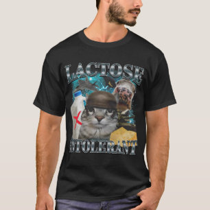 Lactose Intolerant Cat Meme T-Shirt