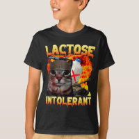 Lactose Intolerant Silly Cat Meme Funny Saying Cat