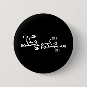 Lactose Milk Structure 6 Cm Round Badge