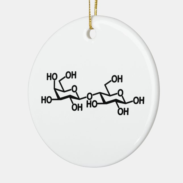 Lactose Milk Structure Ceramic Tree Decoration (Left)