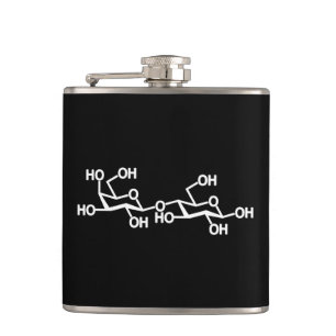 Lactose Milk Structure Hip Flask