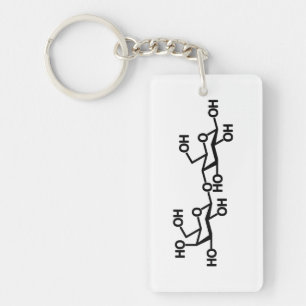 Lactose Milk Structure Key Ring