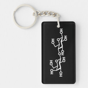 Lactose Milk Structure Key Ring