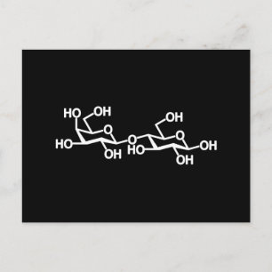 Lactose Milk Structure Postcard