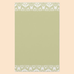 Lacy Damask Border Stationery