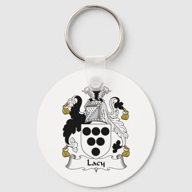 Lacy Family Crest Key Ring (Front)