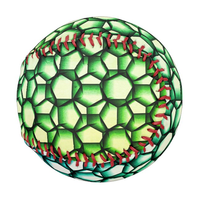 Lacy Geometric Art Cucumber Baseball (Front Right)
