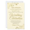 Lacy Gold Elegant Cream BUDGET Wedding Invitation