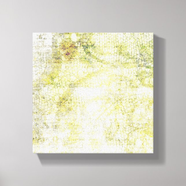 Lacy Green Abstract Canvas Print (Front)