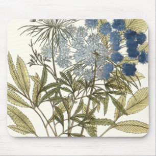 Lacy Leaves - Flowers and Greenery Mouse Mat