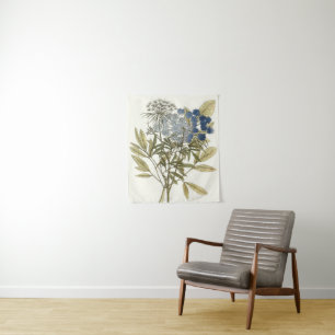 Lacy Leaves - Flowers and Greenery Tapestry