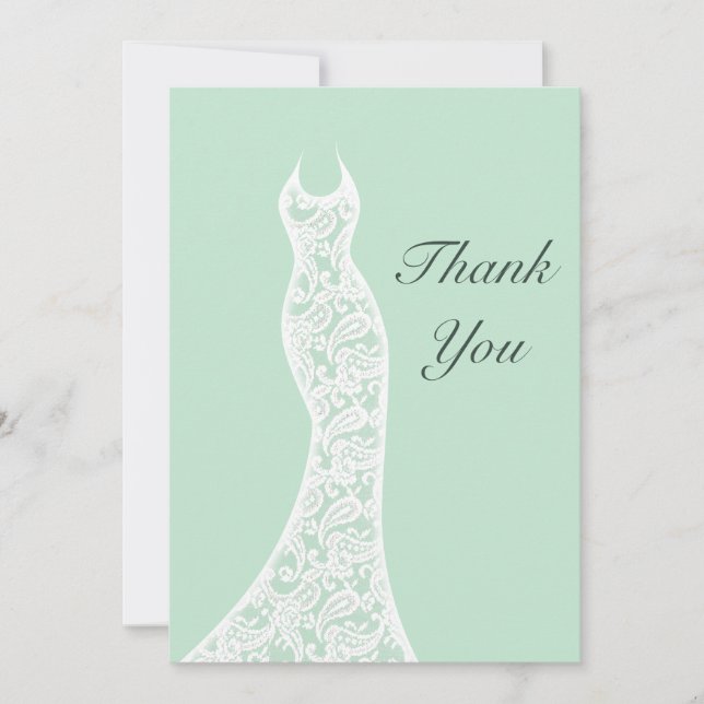 Lacy Mint Thank You (Front)
