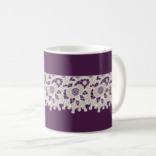 Lacy Purple Coffee Mug