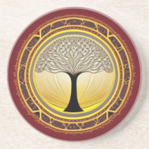 Lacy Tree of Life Coaster