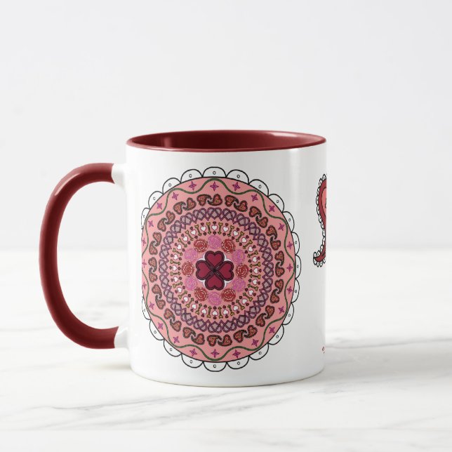Lacy Valentine's Day Mug (Left)