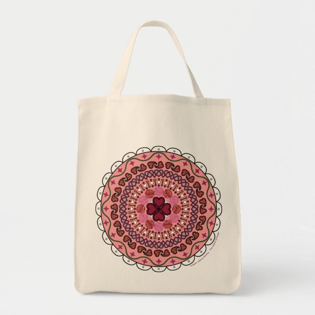 Lacy Valentine's Day Tote Bag (Front)