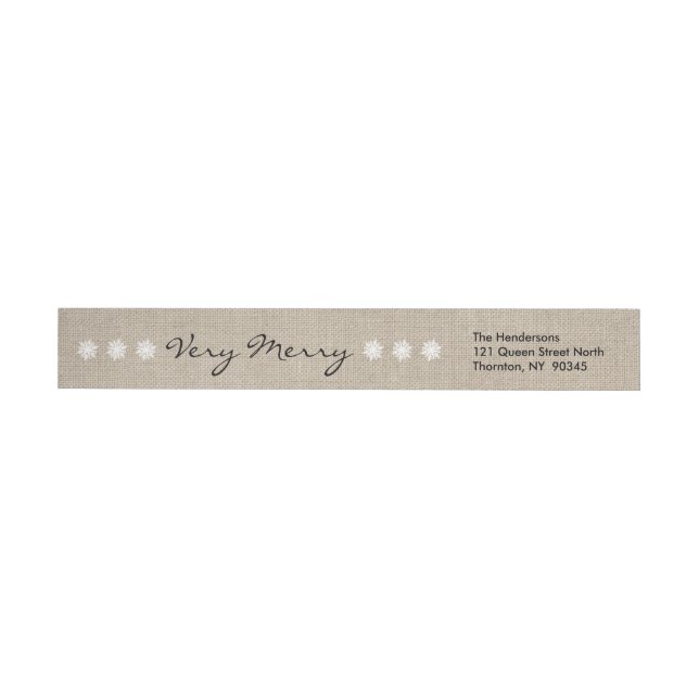 Lacy Winter Holiday Return Address Label (Individual)