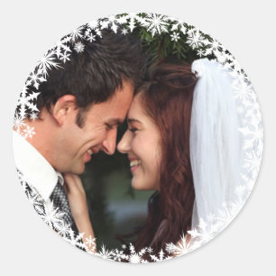 Lacy Winter Holiday Sticker